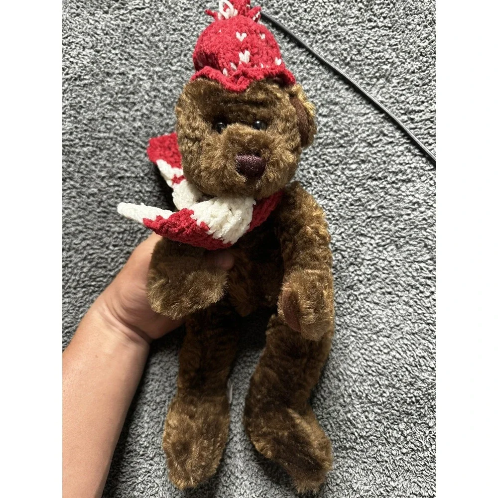 Terry's Village Christmas Bear Plush Item 95/187 Scarf And Hat
